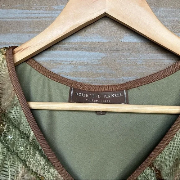 Double D Ranch Ruffle Ombre Striped Skirt Set NFR Western Rodeo Boho Womens S - Picture 4 of 8